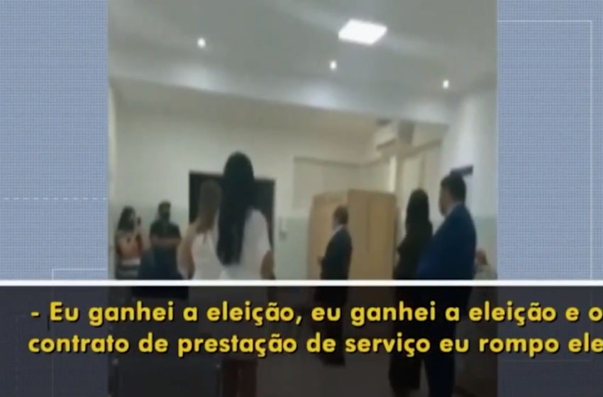  Vídeo mostra o prefeito de Minaçu dentro de hospital expulsando OS que administra unidade