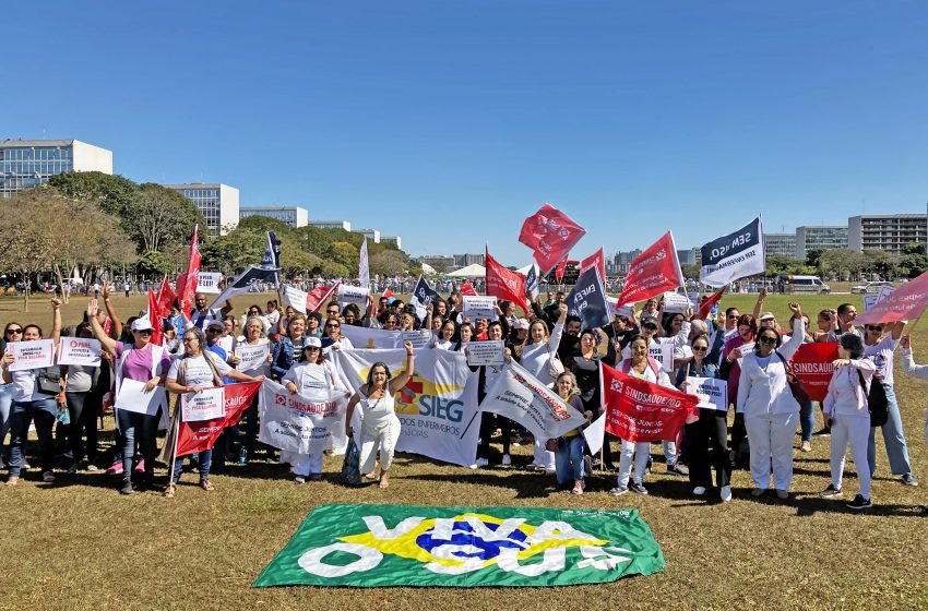  Sindsaúde participa de Manifestação Nacional da Enfermagem em Brasília