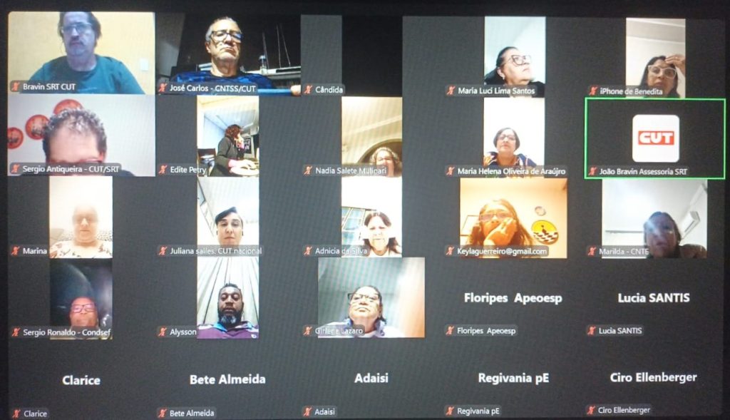 Plenária realizada pela CUT em 08 de agosto